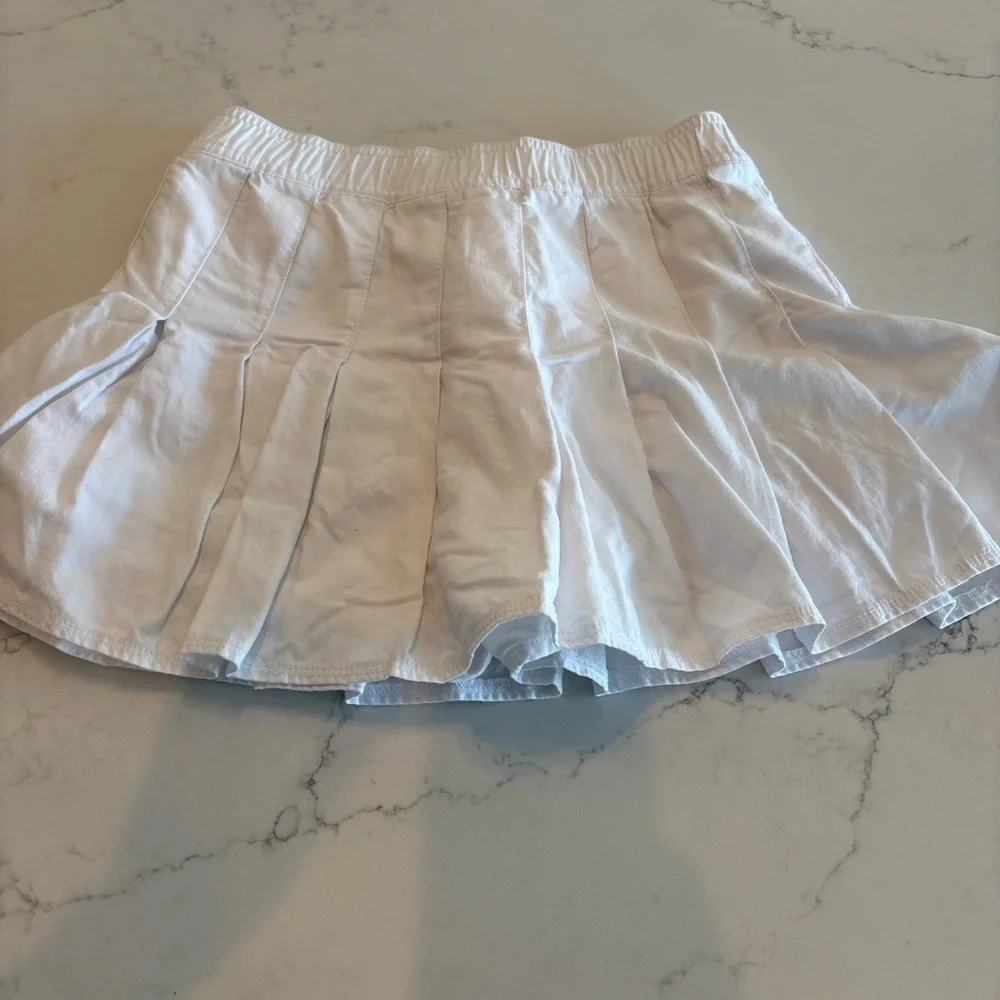 Abercrombie Kids White Flared Skirt